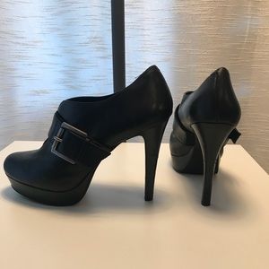 Black Heeled Booties w/ a Buckle